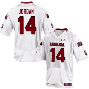 Men Connor Jordan White South Carolina College Football #14 Jersey 536502-176