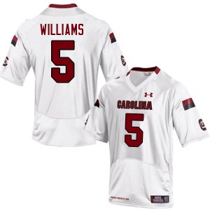 Men Debo Williams White South Carolina Gamecocks College Football #5 Jersey 102282-258