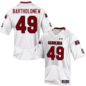Men James Bartholomew White Gamecocks College Football #49 Jersey 717685-776