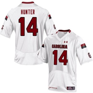 Men Joey Hunter White South Carolina Gamecocks College Football #14 Jersey 908835-467
