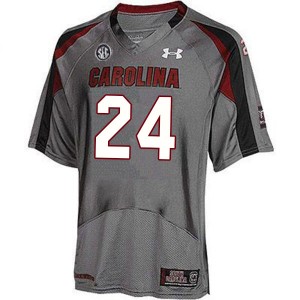 Men Marcellas Dial Gray University of South Carolina College Football #24 Jersey 853255-964