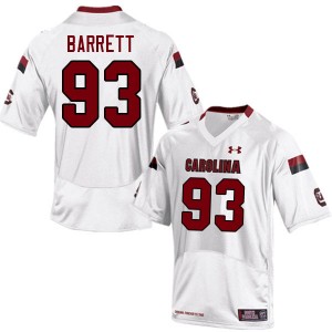 Men Nick Barrett White South Carolina Gamecocks College Football #93 Jersey 201703-170