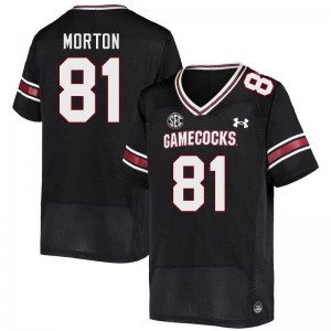 Men Aaron Morton Black South Carolina College Football #81 Jersey 164315-500