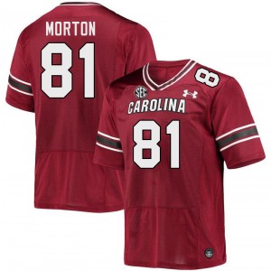 Men Aaron Morton Garnet University of South Carolina College Football #81 Jersey 226681-481