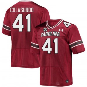 Men Andrew Colasurdo Garnet University of South Carolina College Football #41 Jersey 345183-470