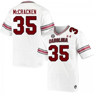 Men Chase McCracken White South Carolina College Football #35 Jersey 238799-793