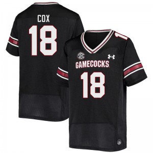 Men Connor Cox Black South Carolina College Football #18 Jersey 776878-385