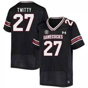 Men D.J. Twitty Black South Carolina Gamecocks College Football #27 Jersey 729354-835