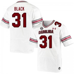 Men DJ Black White Gamecocks College Football #31 Jersey 877420-651