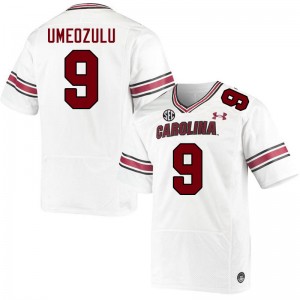 Men Desmond Umeozulu White South Carolina Gamecocks College Football #9 Jersey 594591-858