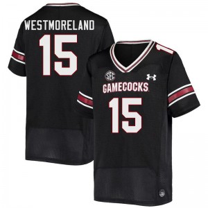 Men Donovan Westmoreland Black South Carolina Gamecocks College Football #15 Jersey 276077-139