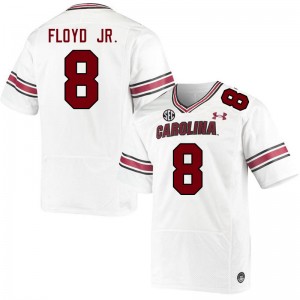 Men Emory Floyd Jr. White South Carolina Gamecocks College Football #8 Jersey 848622-724