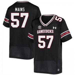 Men Grayson Mains Black Gamecocks College Football #57 Jersey 517734-673
