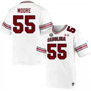 Men Jakai Moore White South Carolina Gamecocks College Football #55 Jersey 883098-878