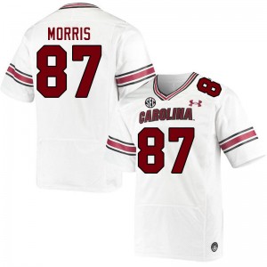 Men Joseph Morris White Gamecocks College Football #87 Jersey 728546-370