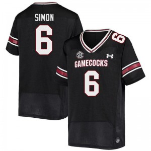 Men Joshua Simon Black South Carolina Gamecocks College Football #6 Jersey 734424-377