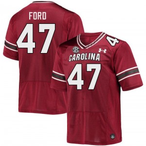 Men King-Demenian Ford Garnet Gamecocks College Football #47 Jersey 352466-856