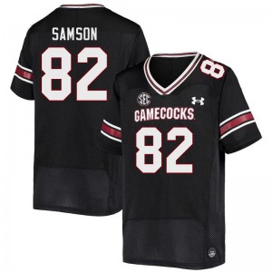 Men Landon Samson Black South Carolina Gamecocks College Football #82 Jersey 594343-487