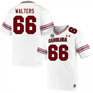 Men Mac Walters White South Carolina College Football #66 Jersey 467557-351