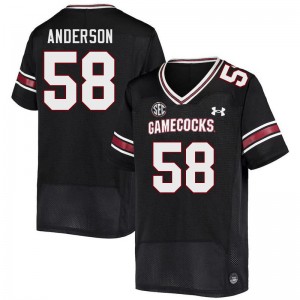 Men Markee Anderson Black South Carolina College Football #58 Jersey 159578-133