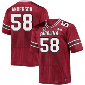 Men Markee Anderson Garnet Gamecocks College Football #58 Jersey 720783-999