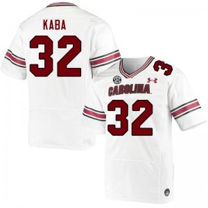 Men Mohamed Kaba White University of South Carolina College Football #32 Jersey 804659-345