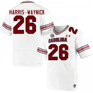 Men Nathan Harris-Waynick White Gamecocks College Football #26 Jersey 249115-356