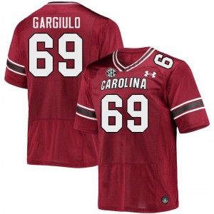 Men Nick Gargiulo Garnet Gamecocks College Football #69 Jersey 182146-766