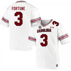 Men O'Donnell Fortune White South Carolina Gamecocks College Football #3 Jersey 322050-277