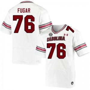 Men Sidney Fugar White South Carolina Gamecocks College Football #76 Jersey 904141-602
