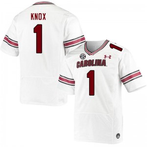 Men Trey Knox White South Carolina College Football #1 Jersey 598485-372