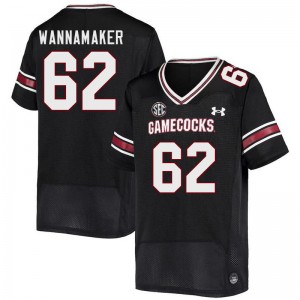 Men Tyshawn Wannamaker Black University of South Carolina College Football #62 Jersey 404839-376