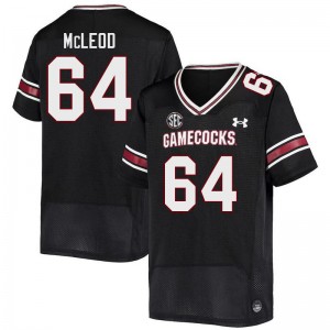 Men Xzavier McLeod Black University of South Carolina College Football #64 Jersey 565526-570