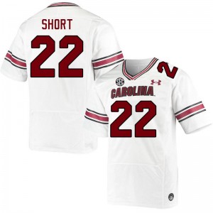 Men Zavier Short White Gamecocks College Football #22 Jersey 868583-675