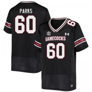 Men Aaryn Parks Black South Carolina College Football #60 Jersey 371274-957