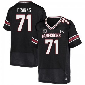 Men Blake Franks Black South Carolina Gamecocks College Football #71 Jersey 849896-693