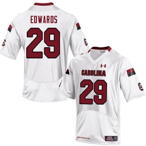 Men Brandon Edwards White South Carolina Gamecocks College Football #29 Jersey 811286-721