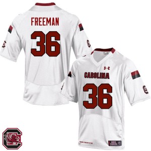 Men C.J. Freeman White Gamecocks College Football #36 Jersey 844939-130