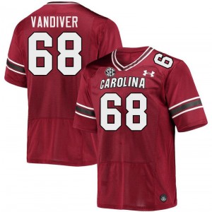Men Campbell Vandiver Garnet South Carolina Gamecocks College Football #68 Jersey 821968-610