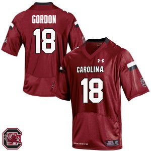 Men Danny Gordon Red South Carolina College Football #18 Jersey 841110-512