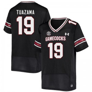 Men Drew Tuazama Black South Carolina Gamecocks College Football #19 Jersey 601288-709