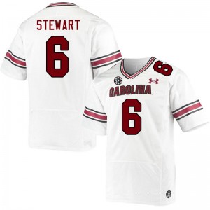Men Dylan Stewart White South Carolina College Football #6 Jersey 600777-258