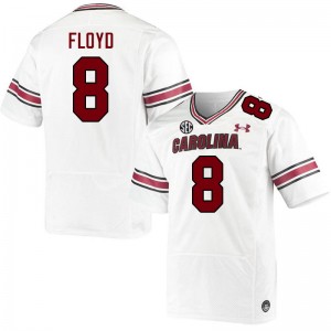 Men Emory Floyd White Gamecocks College Football #8 Jersey 124706-906