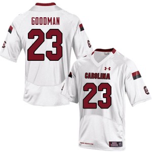 Men Fabian Goodman White University of South Carolina College Football #23 Jersey 703017-478