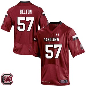 Men Hassan Belton Red South Carolina College Football #57 Jersey 451340-585