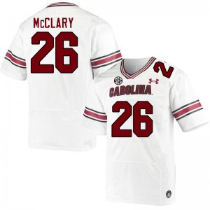 Men Isaiah McClary White South Carolina College Football #26 Jersey 143350-172