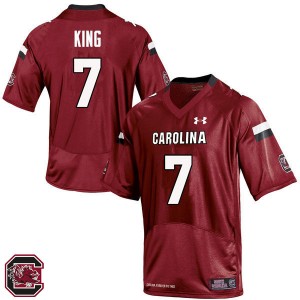 Men Jamarcus King Red South Carolina College Football #7 Jersey 578344-692