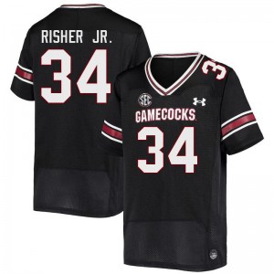 Men Jamian Risher Jr. Black South Carolina Gamecocks College Football #34 Jersey 657439-110