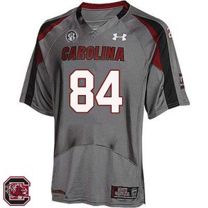 Men Jared Cook Gray Gamecocks College Football #84 Jersey 375399-951