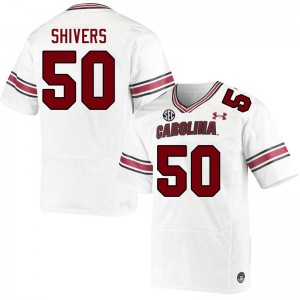 Men Jatavius Shivers White University of South Carolina College Football #50 Jersey 323485-256